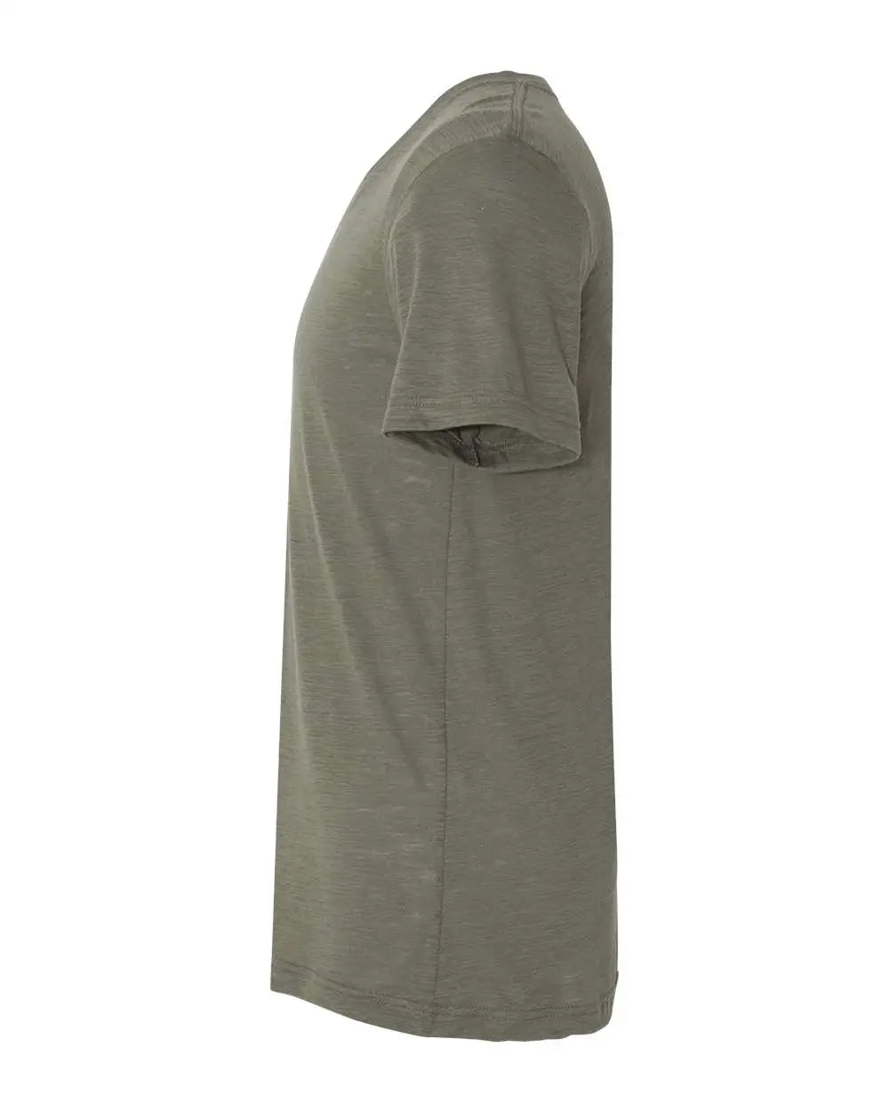 Bella + Canvas 3655c Textured Jersey V-neck Tee - 3655 - Olive Slub