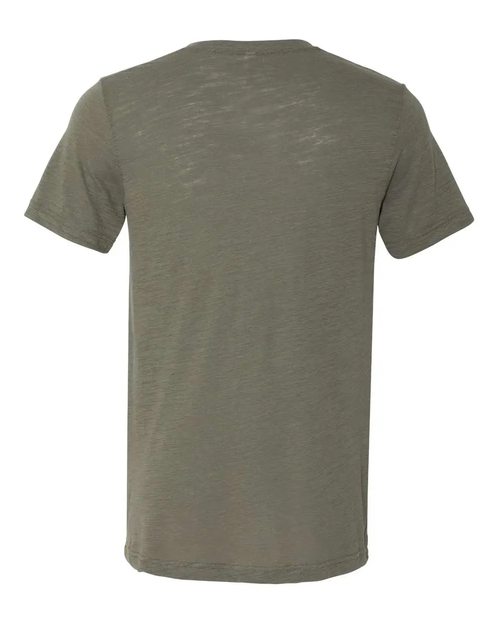 Bella + Canvas 3655c Textured Jersey V-neck Tee - 3655 - Olive Slub