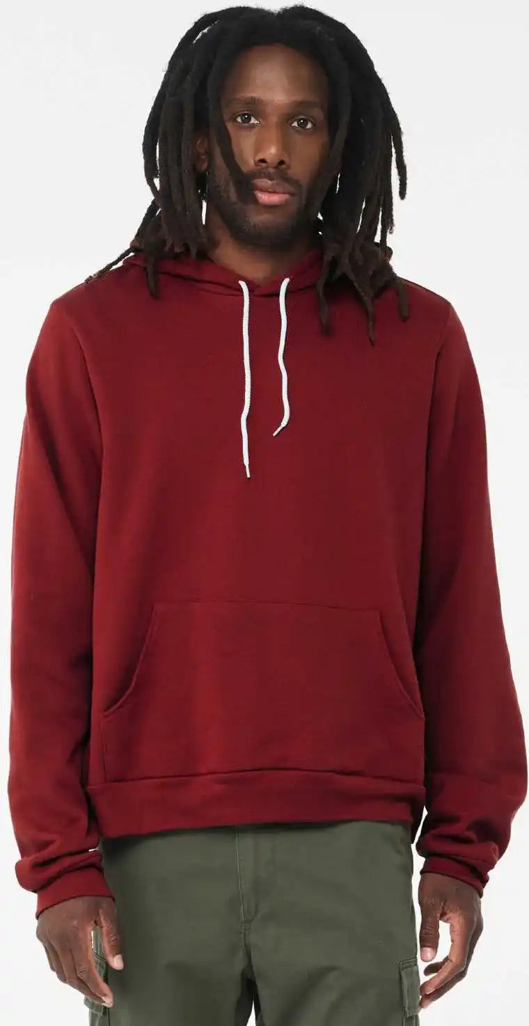 Bella + Canvas 3719 Sponge Fleece Hoodie - Cardinal