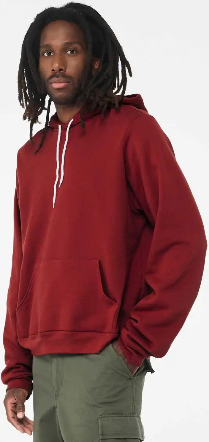 Bella + Canvas 3719 Sponge Fleece Hoodie - Cardinal