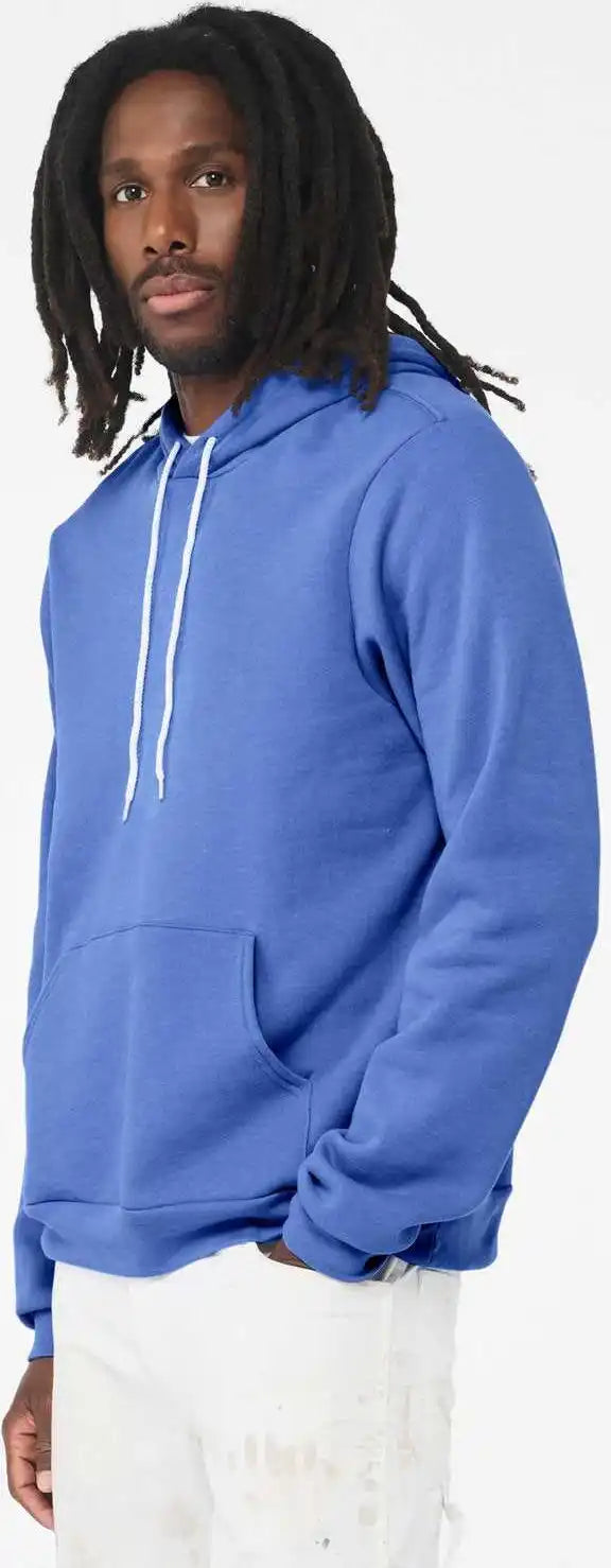 Bella + Canvas 3719 Sponge Fleece Hoodie - Heather Columbia Blue