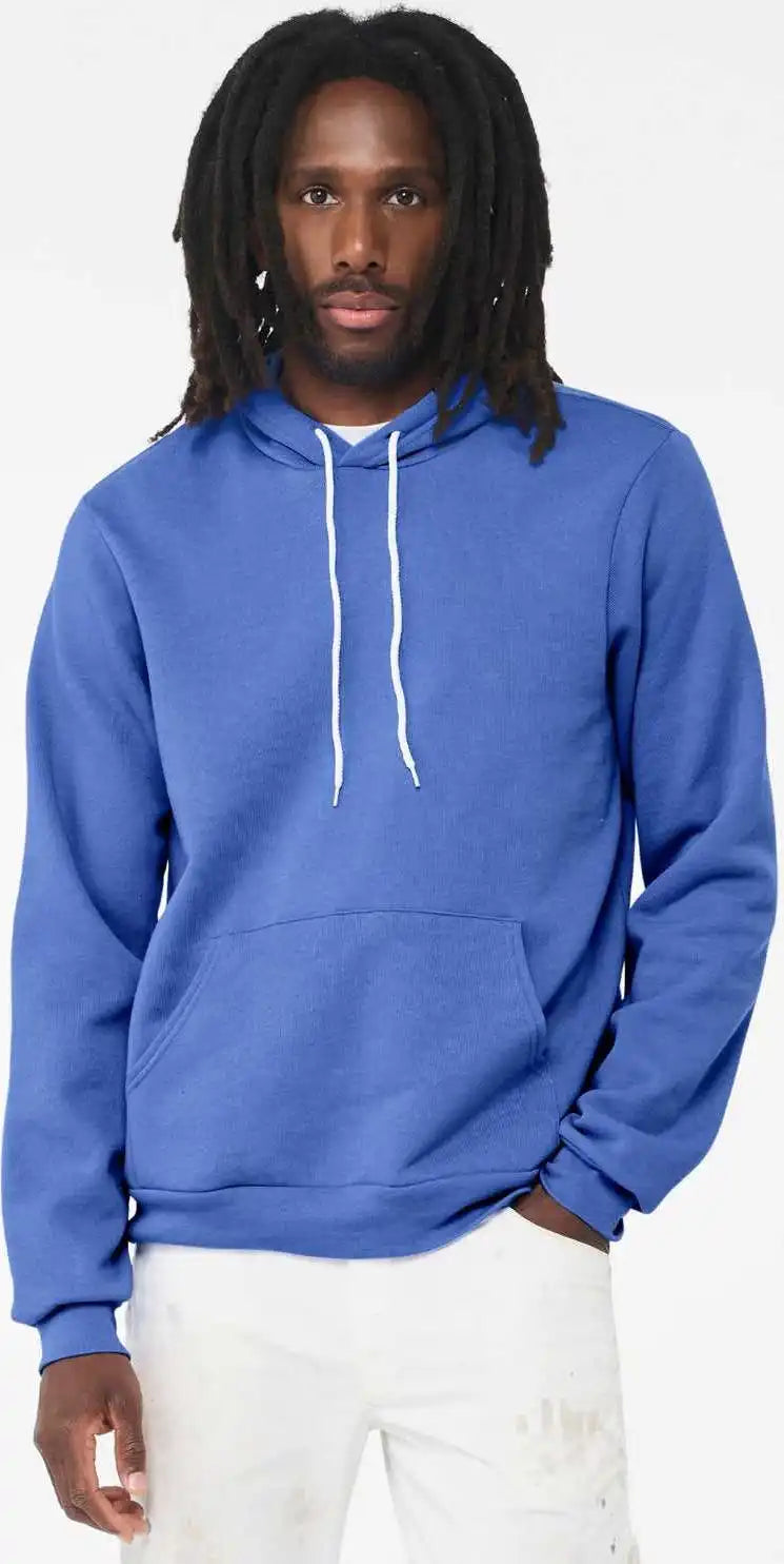 Bella + Canvas 3719 Sponge Fleece Hoodie - Heather Columbia Blue