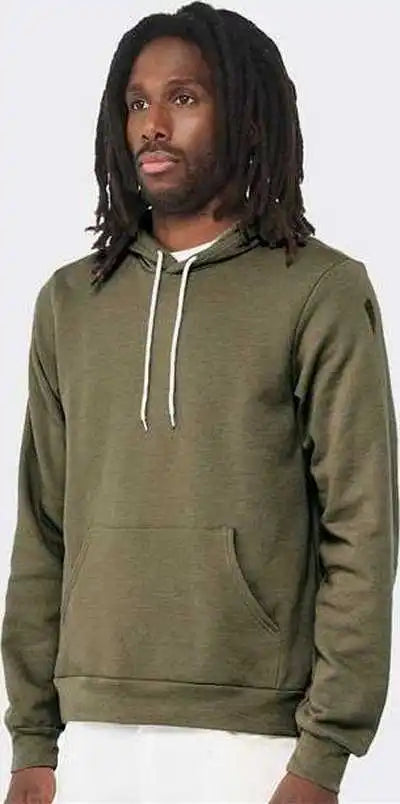 Bella + Canvas 3719 Sponge Fleece Hoodie Heather Olive