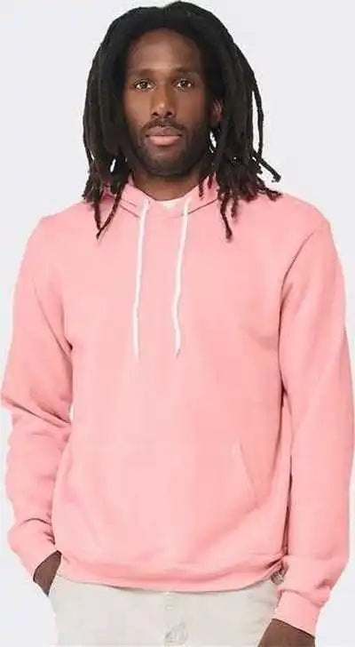 Bella + Canvas 3719 Sponge Fleece Hoodie Pink