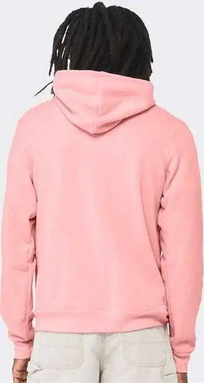 Bella + Canvas 3719 Sponge Fleece Hoodie Pink