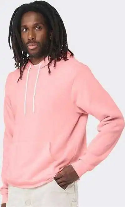 Bella + Canvas 3719 Sponge Fleece Hoodie Pink