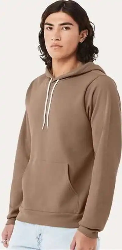 Bella + Canvas 3719 Sponge Fleece Hoodie Vintage Brown