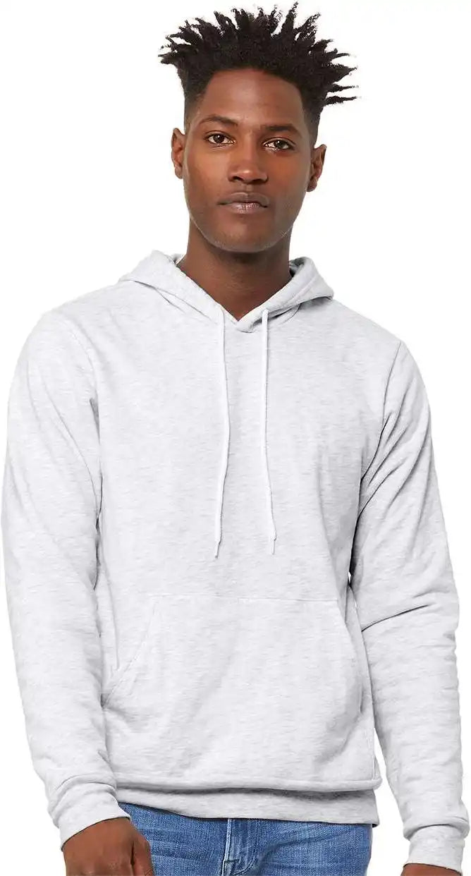 Bella + Canvas 3719 Unisex Sponge Fleece Pullover Hoodie - Ash