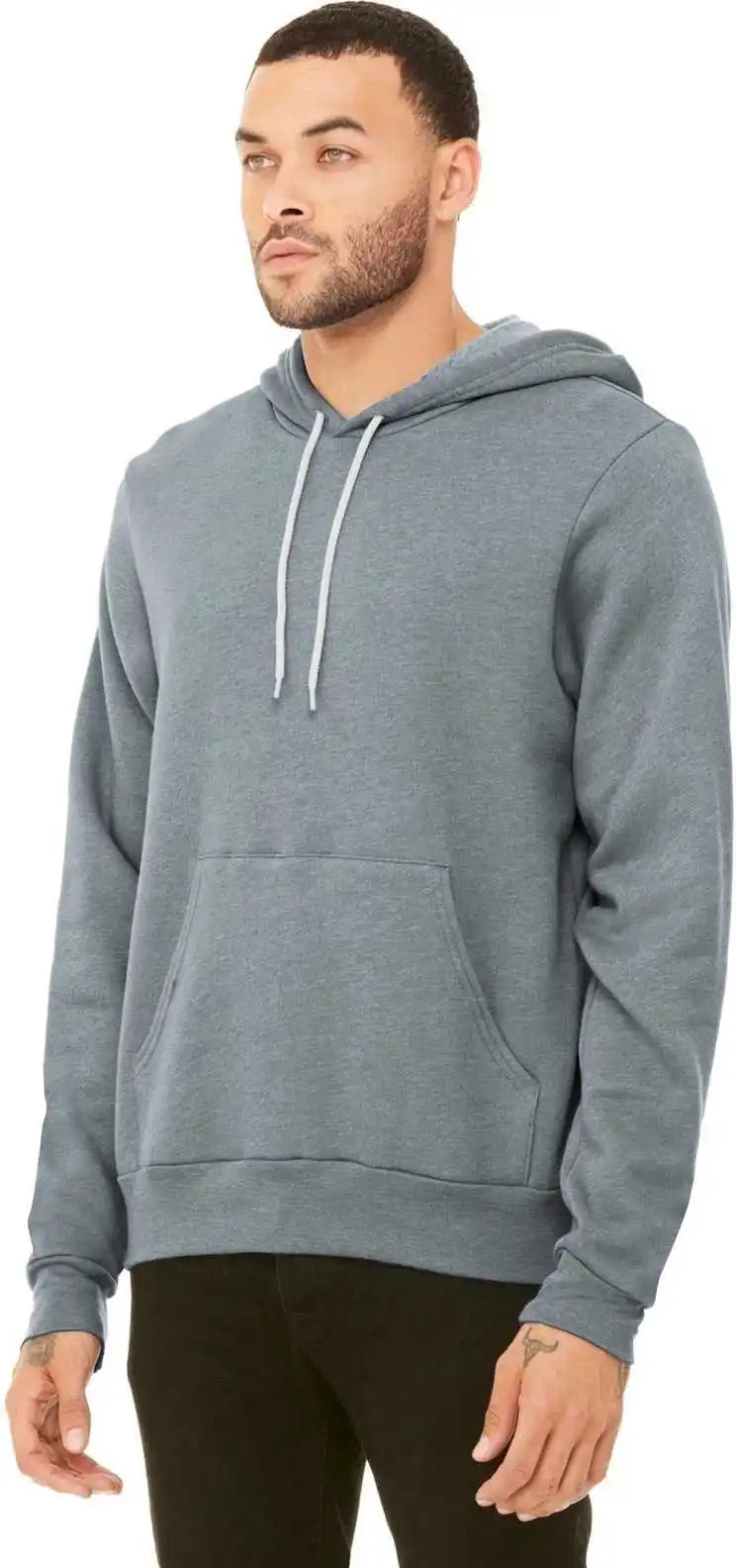 Bella + Canvas 3719 Unisex Sponge Fleece Pullover Hoodie Athletic Heather