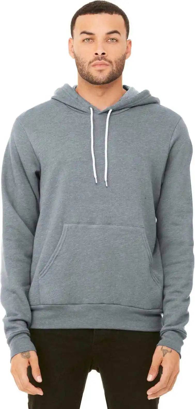Bella + Canvas 3719 Unisex Sponge Fleece Pullover Hoodie Athletic Heather