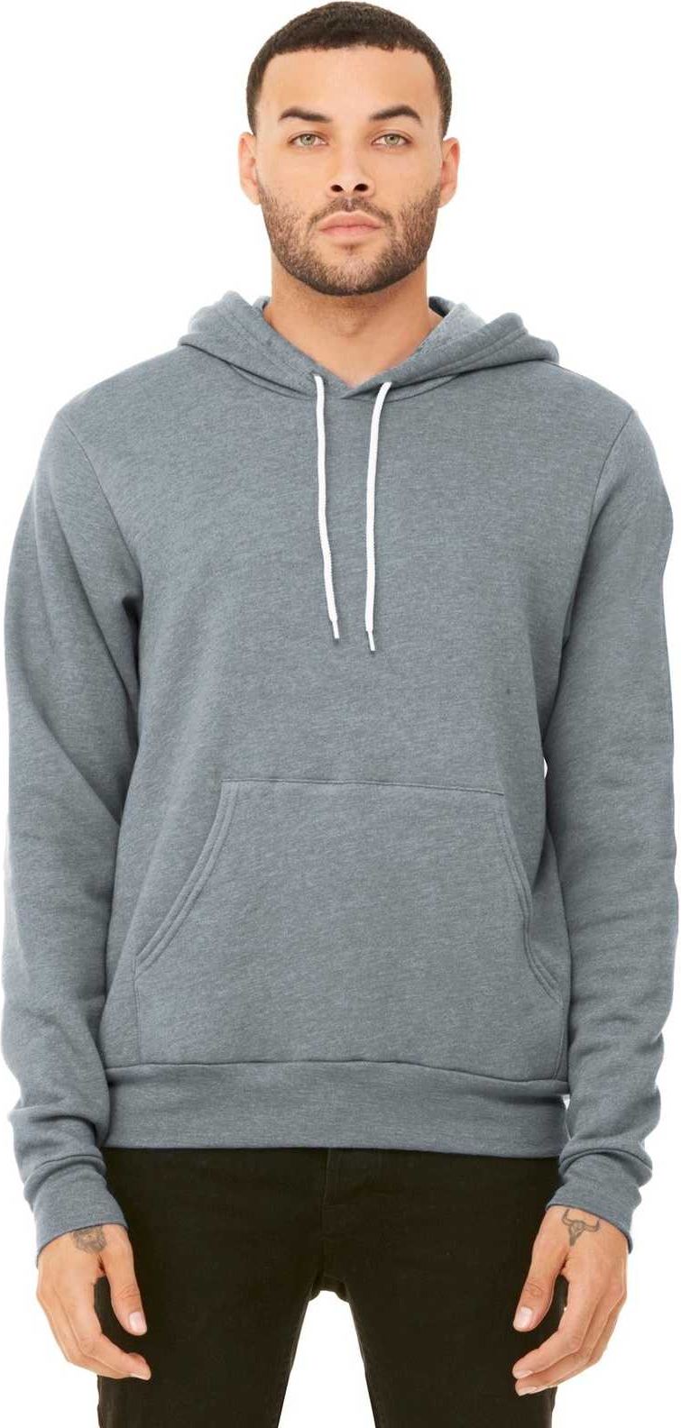 Bella + Canvas 3719 Unisex Sponge Fleece Pullover Hoodie - Athletic Heather