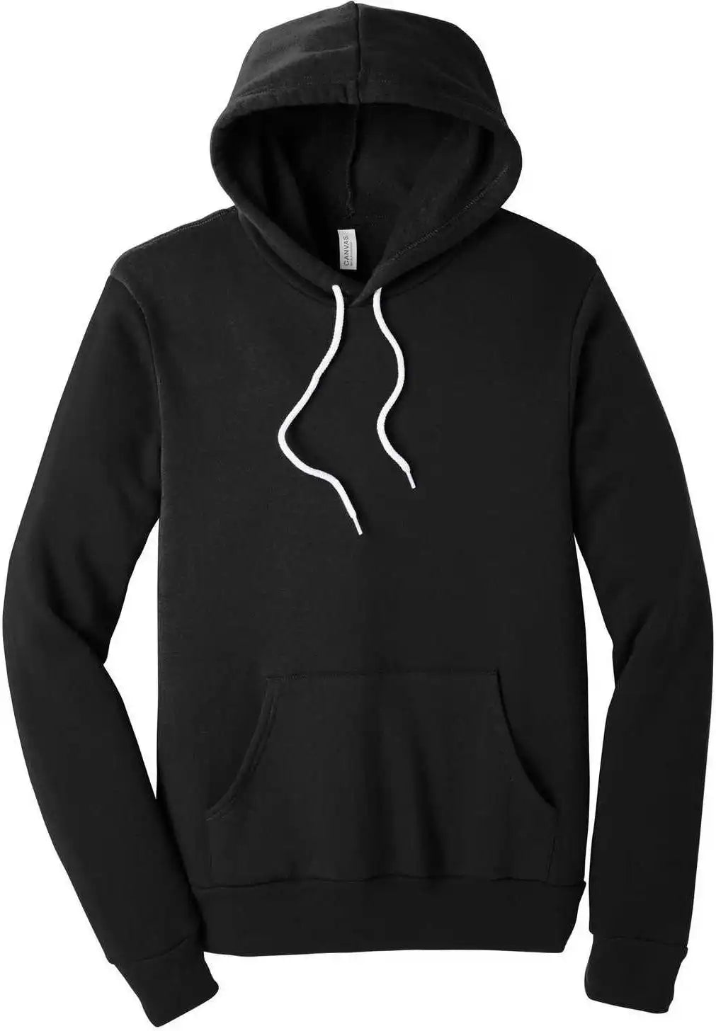 Bella + Canvas 3719 Unisex Sponge Fleece Pullover Hoodie Black