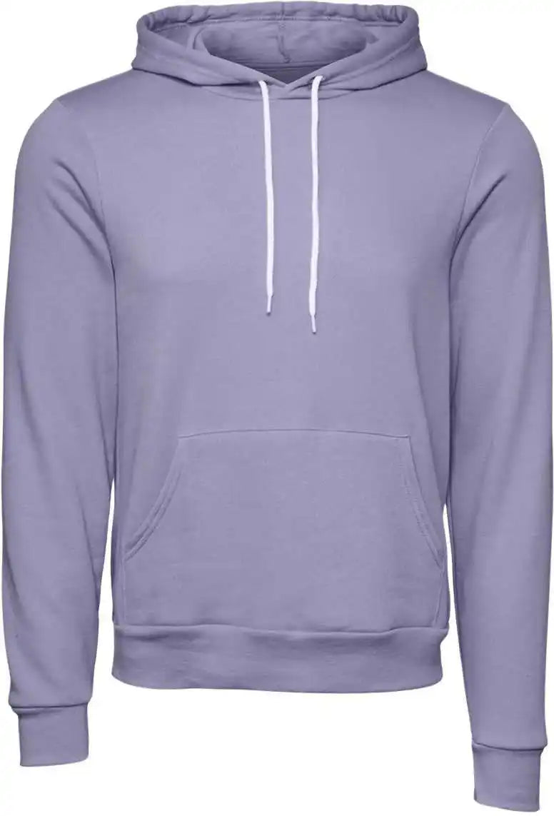 Bella + Canvas 3719 Unisex Sponge Fleece Pullover Hoodie Dark Lavender