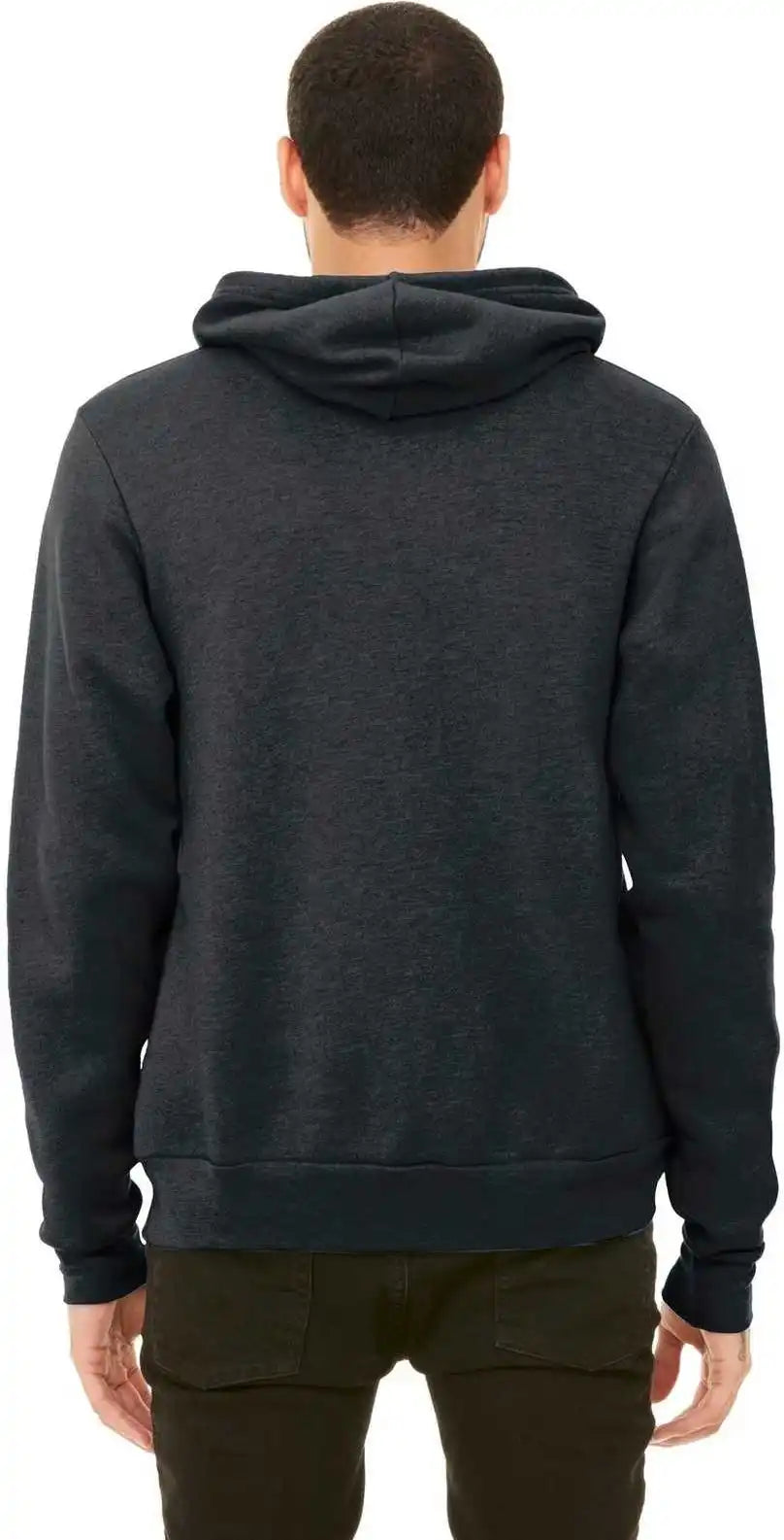 Bella + Canvas 3719 Unisex Sponge Fleece Pullover Hoodie Dark Gray Heather