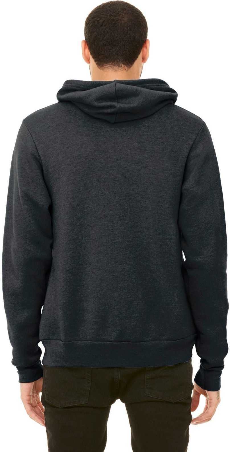 Bella + Canvas 3719 Unisex Sponge Fleece Pullover Hoodie - Dark Gray Heather