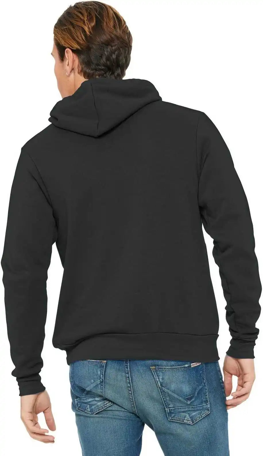 Bella + Canvas 3719 Unisex Sponge Fleece Pullover Hoodie Dark Gray