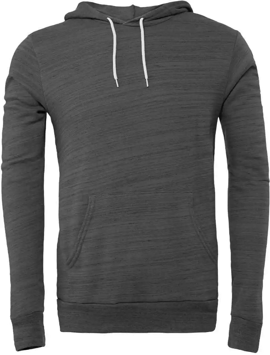 Bella + Canvas 3719 Unisex Sponge Fleece Pullover Hoodie - Dark Grey Marble