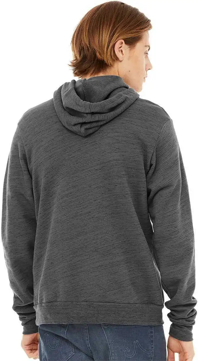 Bella + Canvas 3719 Unisex Sponge Fleece Pullover Hoodie - Dark Grey Marble
