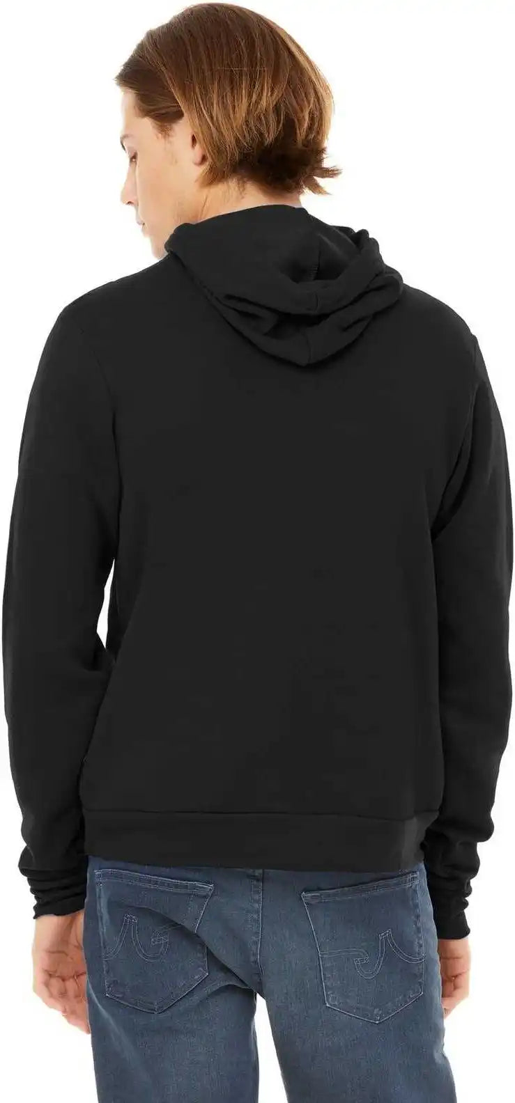 Bella + Canvas 3719 Unisex Sponge Fleece Pullover Hoodie Dtg Black