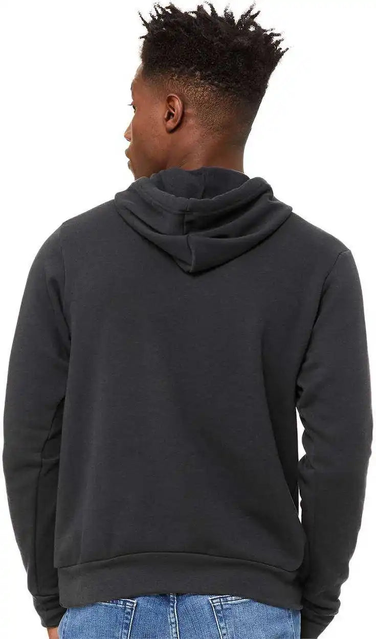 Bella + Canvas 3719 Unisex Sponge Fleece Pullover Hoodie Dtg Dark Grey