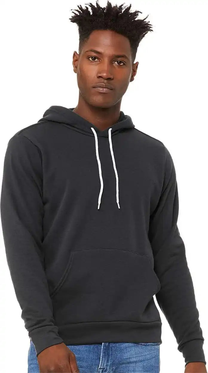 Bella + Canvas 3719 Unisex Sponge Fleece Pullover Hoodie Dtg Dark Grey