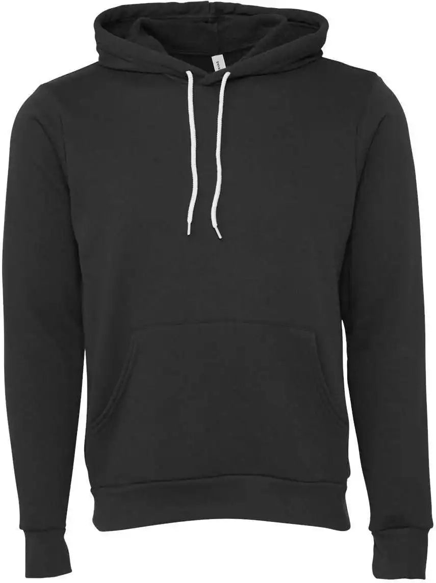 Bella + Canvas 3719 Unisex Sponge Fleece Pullover Hoodie Dtg Dark Grey