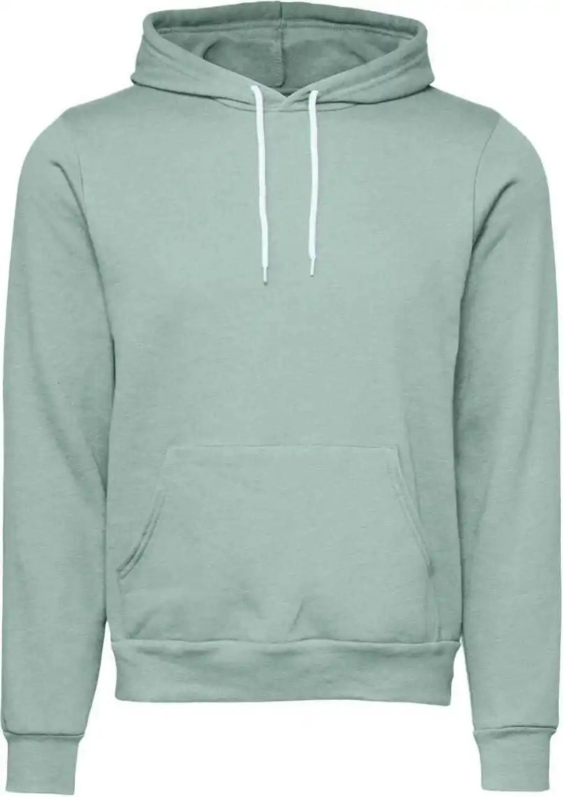 Bella + Canvas 3719 Unisex Sponge Fleece Pullover Hoodie Dusty Blue