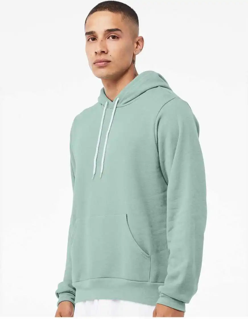 Bella + Canvas 3719 Unisex Sponge Fleece Pullover Hoodie Dusty Blue