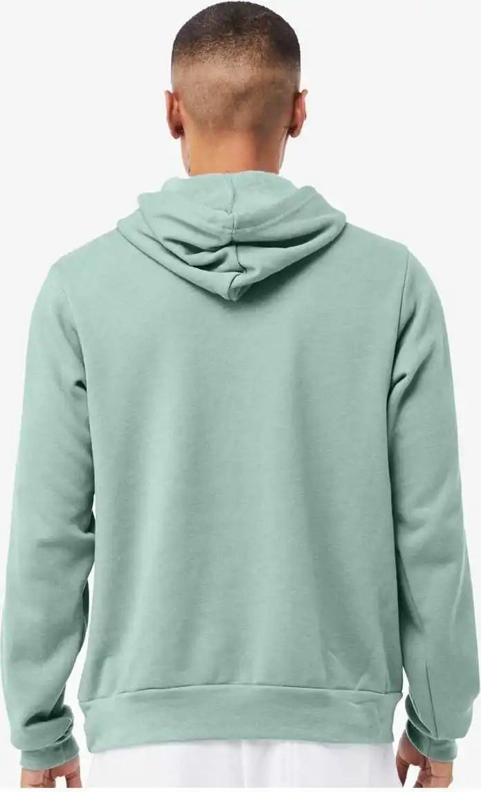 Bella + Canvas 3719 Unisex Sponge Fleece Pullover Hoodie Dusty Blue