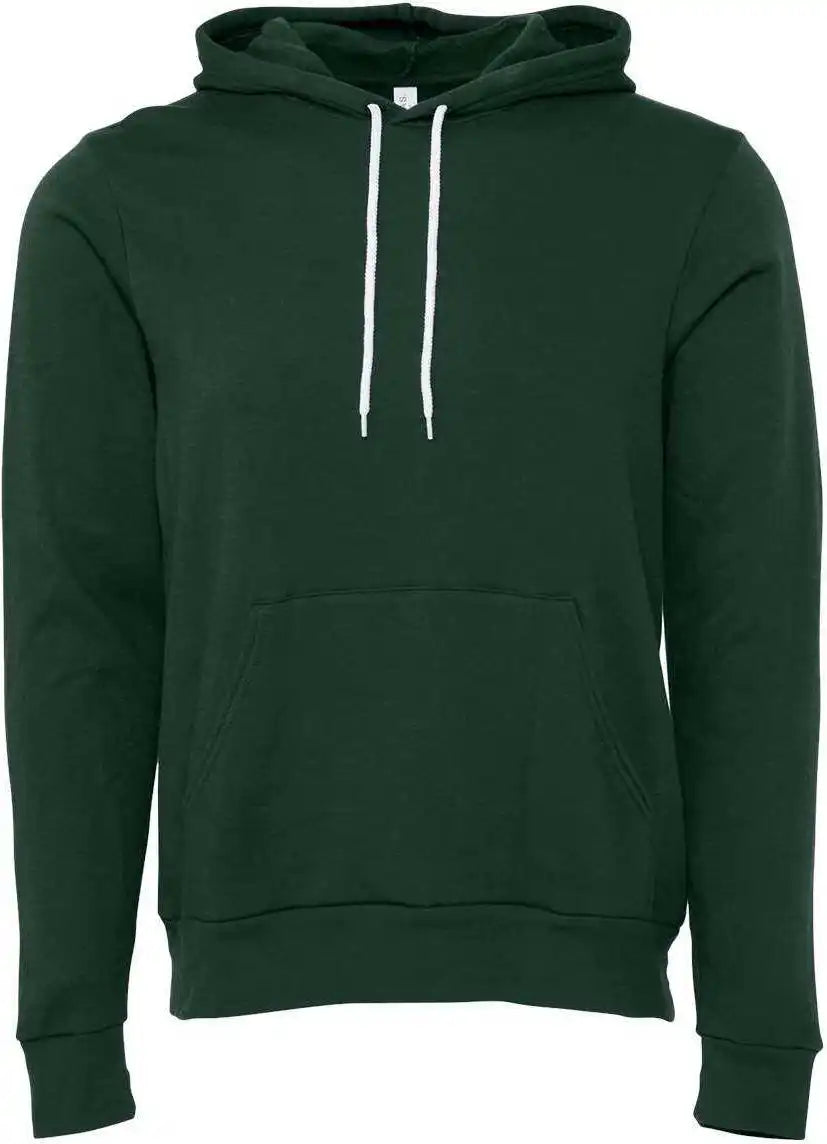 Bella + Canvas 3719 Unisex Sponge Fleece Pullover Hoodie Forest