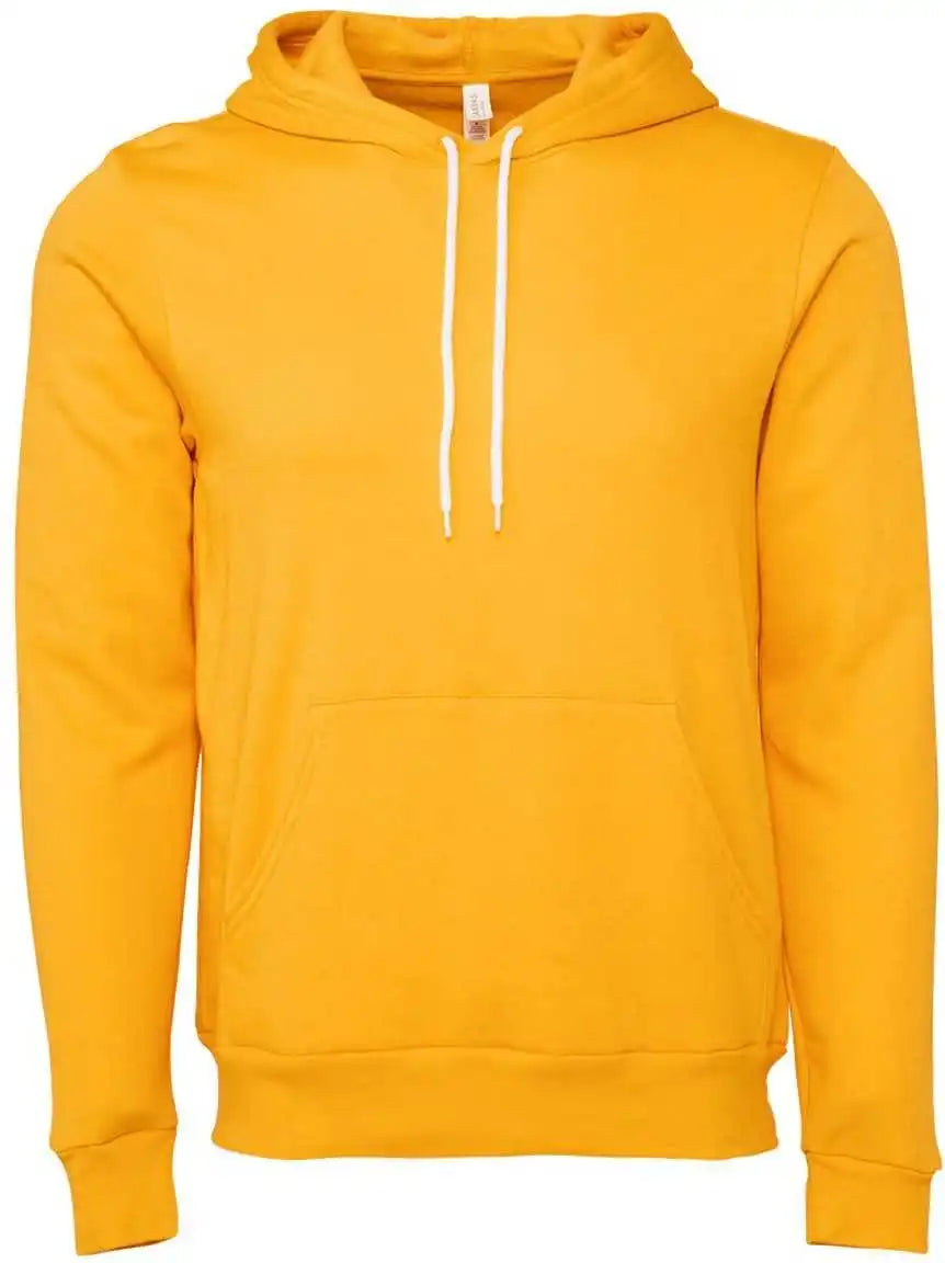 Bella + Canvas 3719 Unisex Sponge Fleece Pullover Hoodie Gold