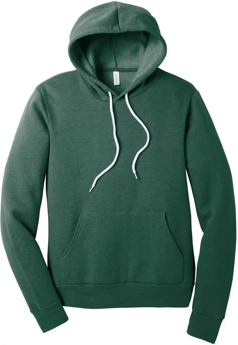 Bella + Canvas 3719 Unisex Sponge Fleece Pullover Hoodie Heather Forest