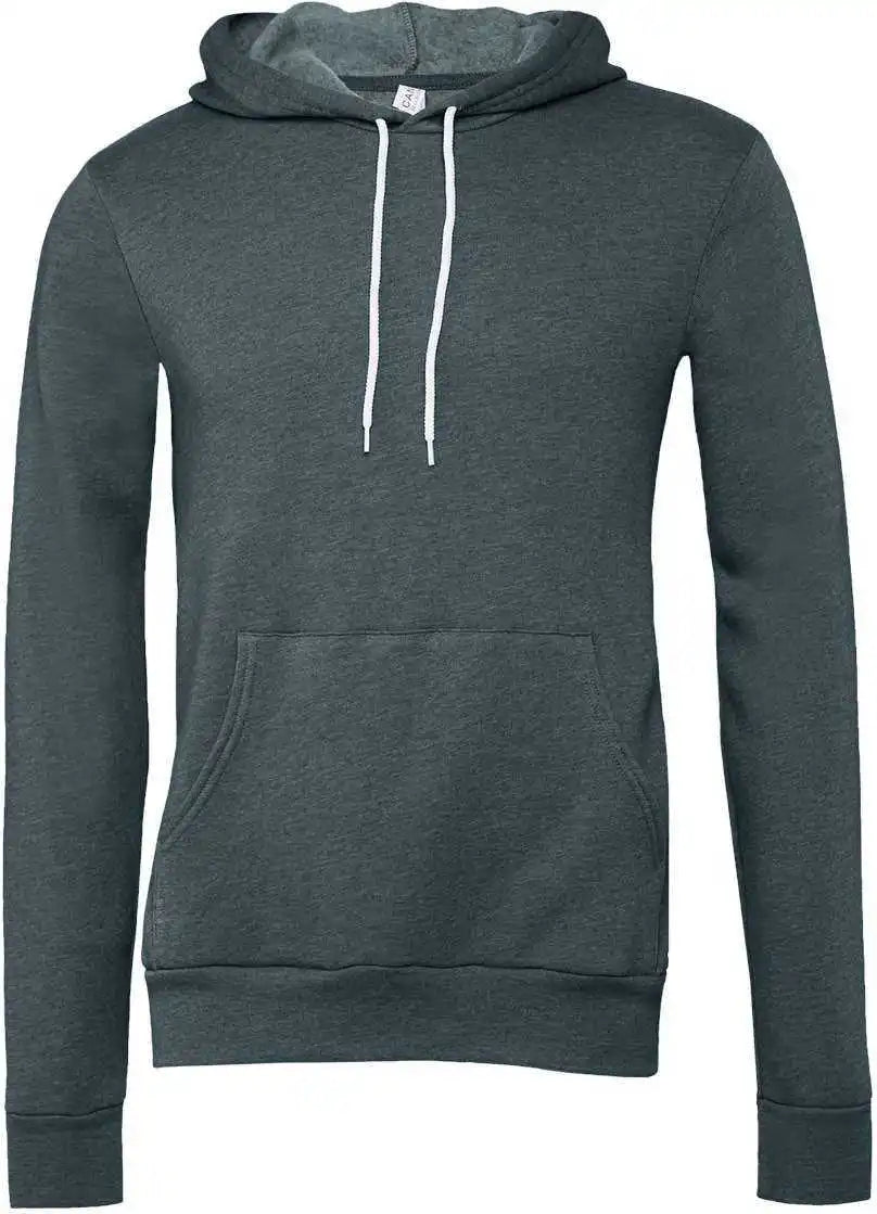 Bella + Canvas 3719 Unisex Sponge Fleece Pullover Hoodie - Heather Slate