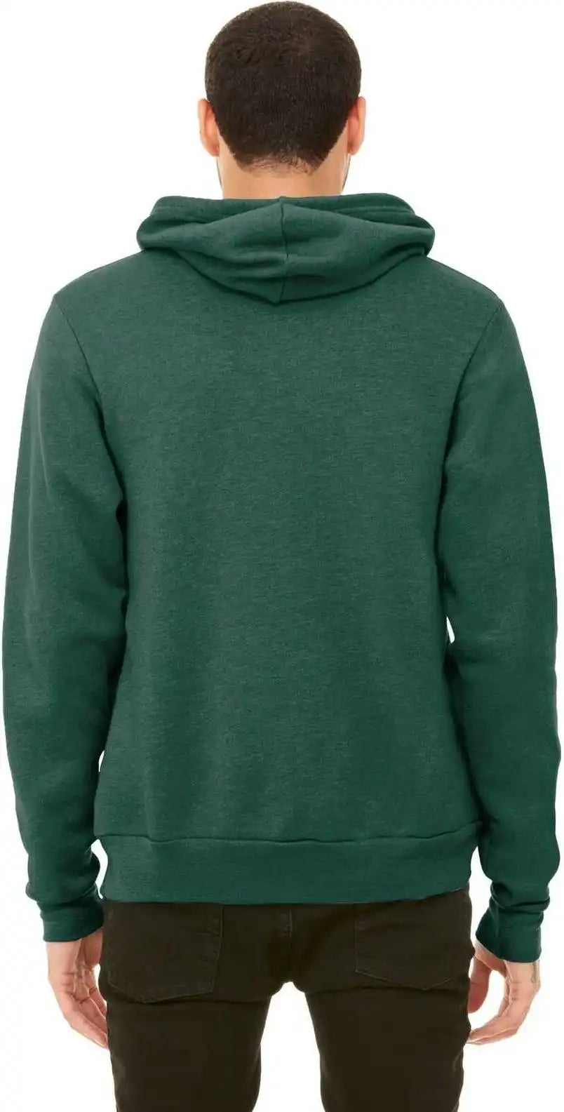 Bella + Canvas 3719 Unisex Sponge Fleece Pullover Hoodie Heather Forest