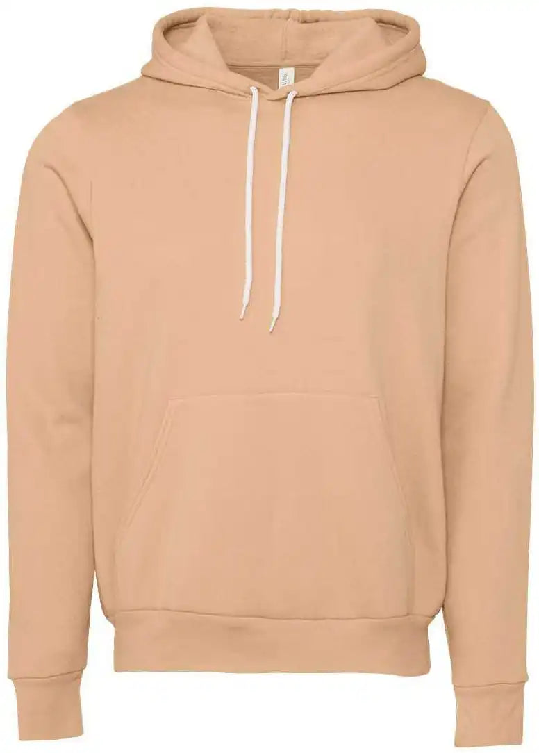 Bella + Canvas 3719 Unisex Sponge Fleece Pullover Hoodie Heather Sand Dune