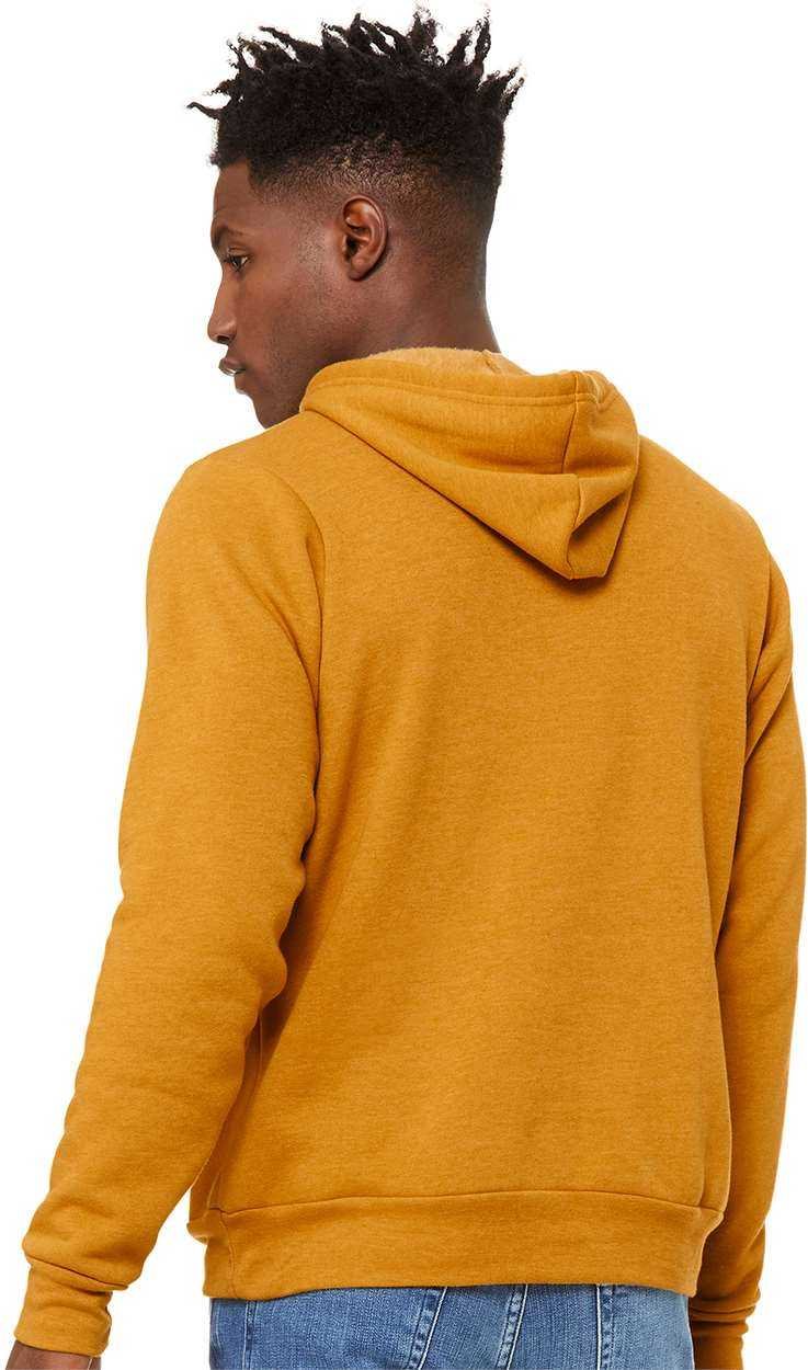 Bella + Canvas 3719 Unisex Sponge Fleece Pullover Hoodie - Heather Mustard