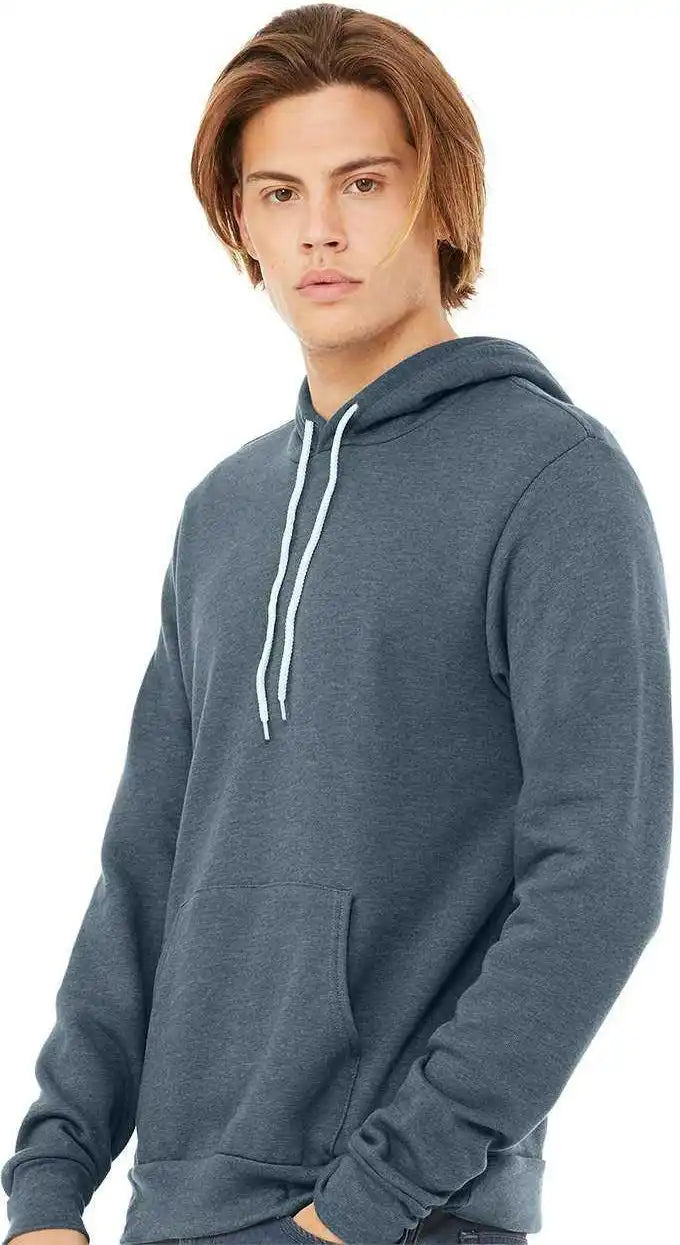 Bella + Canvas 3719 Unisex Sponge Fleece Pullover Hoodie - Heather Slate