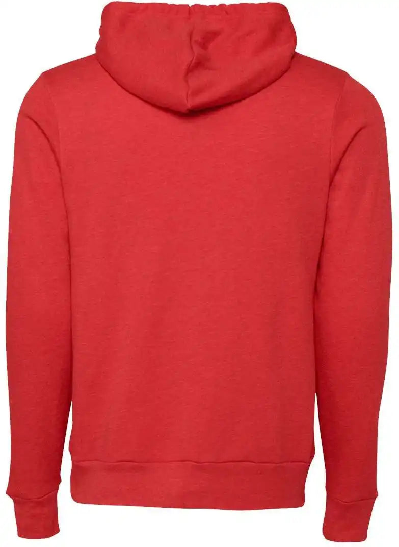 Bella + Canvas 3719 Unisex Sponge Fleece Pullover Hoodie Heather Red