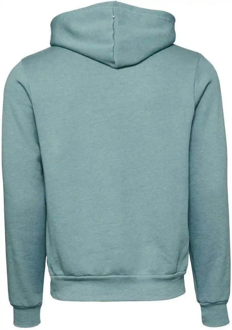 Bella + Canvas 3719 Unisex Sponge Fleece Pullover Hoodie - Heather Blue Lagoon
