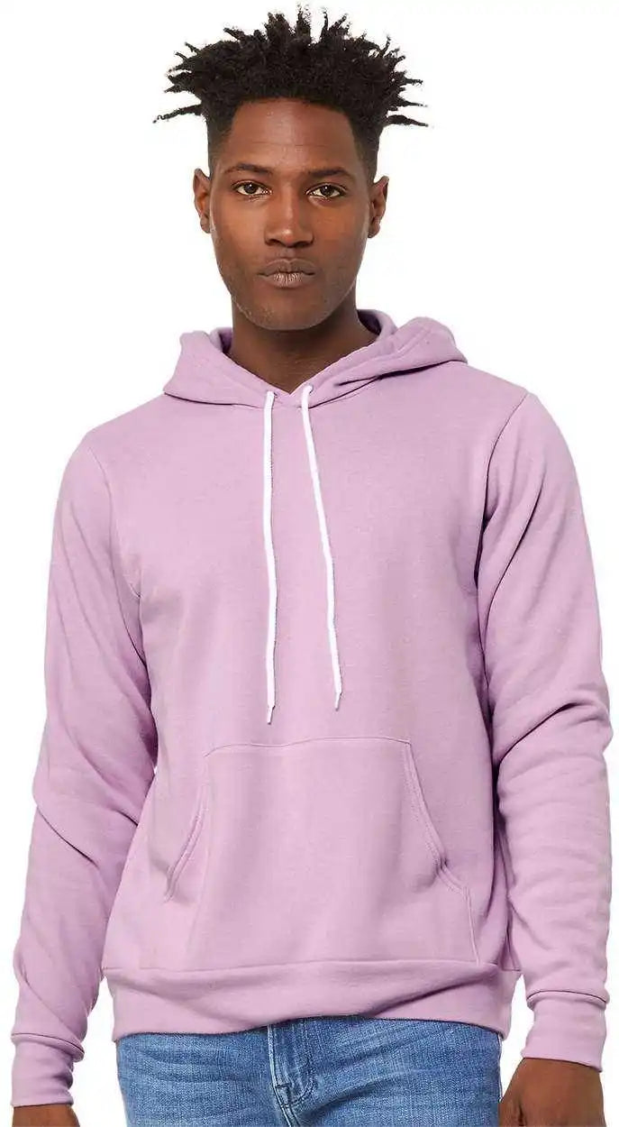 Bella + Canvas 3719 Unisex Sponge Fleece Pullover Hoodie Lilac