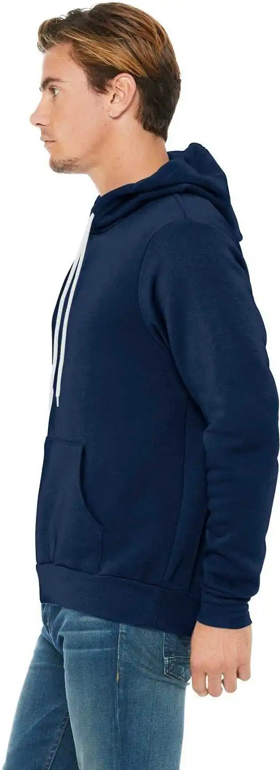 Bella + Canvas 3719 Unisex Sponge Fleece Pullover Hoodie Navy