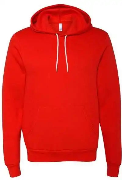 Bella + Canvas 3719 Unisex Sponge Fleece Pullover Hoodie - Poppy