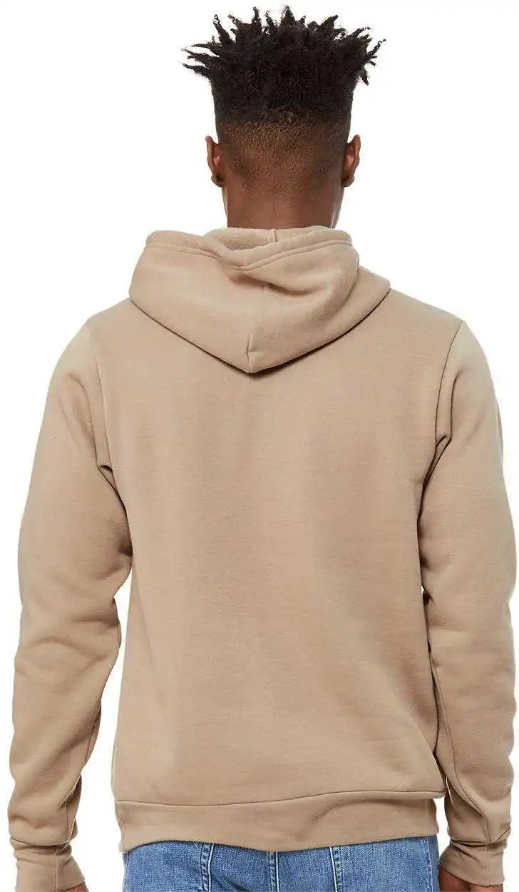 Bella + Canvas 3719 Unisex Sponge Fleece Pullover Hoodie Tan