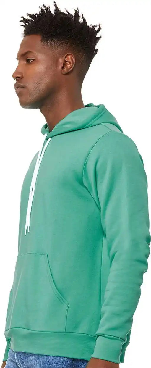 Bella + Canvas 3719 Unisex Sponge Fleece Pullover Hoodie Teal