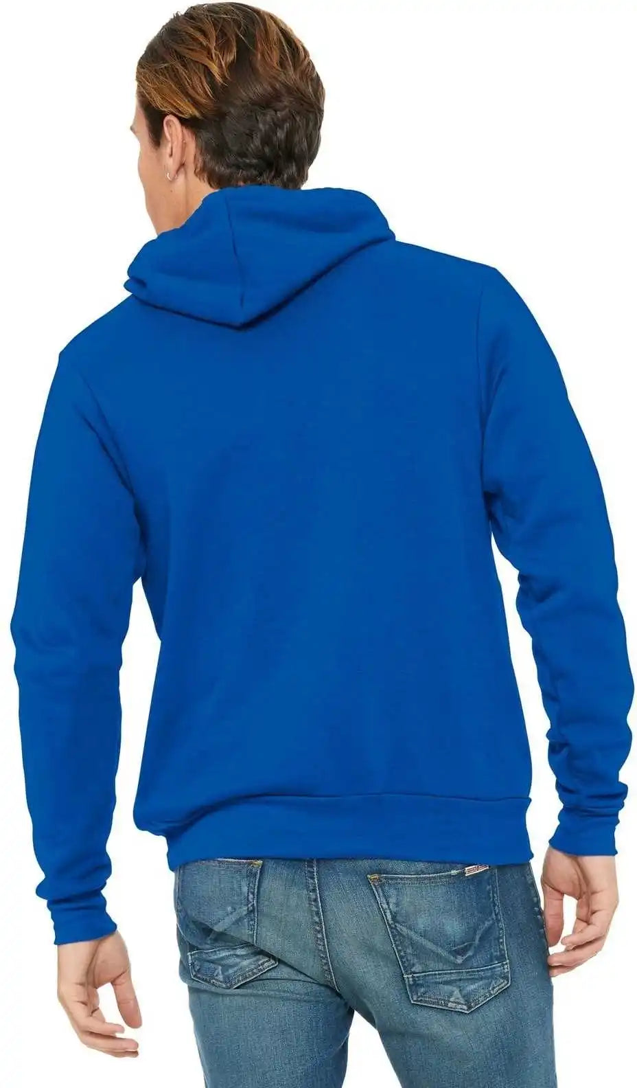Bella + Canvas 3719 Unisex Sponge Fleece Pullover Hoodie True Royal