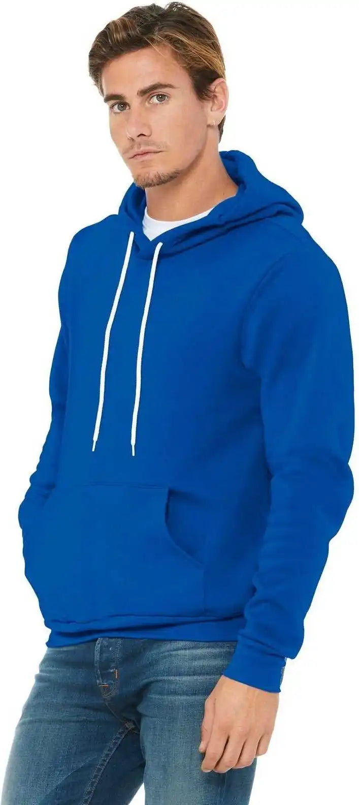 Bella + Canvas 3719 Unisex Sponge Fleece Pullover Hoodie True Royal