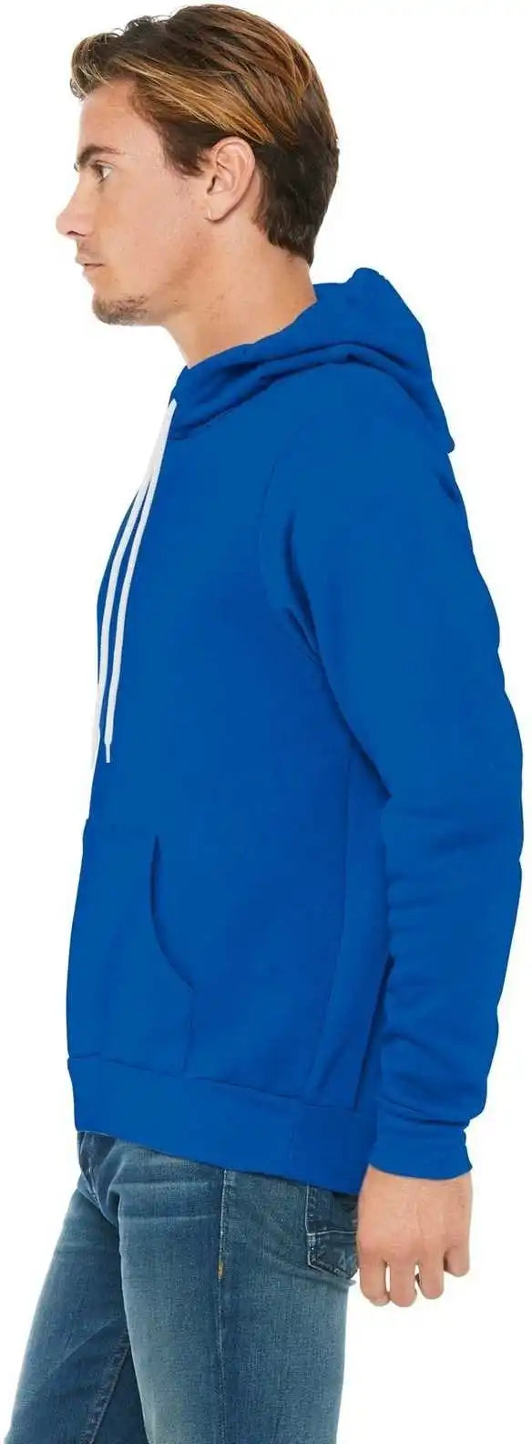 Bella + Canvas 3719 Unisex Sponge Fleece Pullover Hoodie True Royal