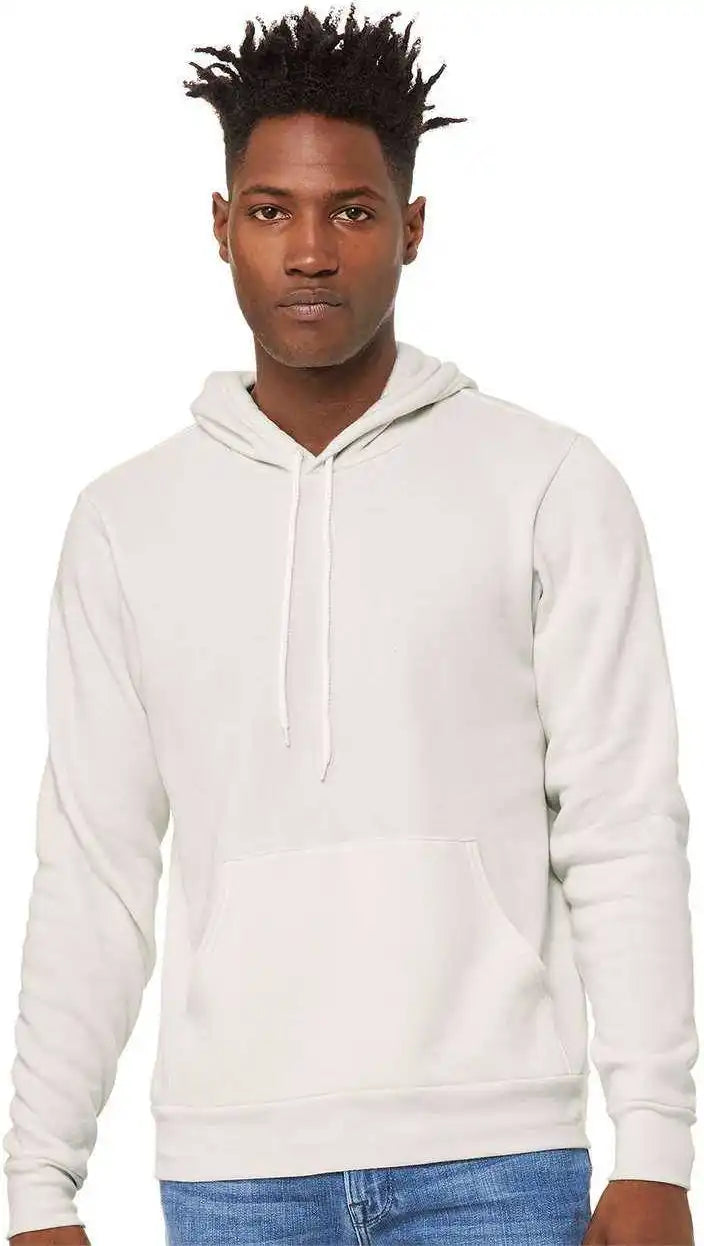 Bella + Canvas 3719 Unisex Sponge Fleece Pullover Hoodie Vintage White