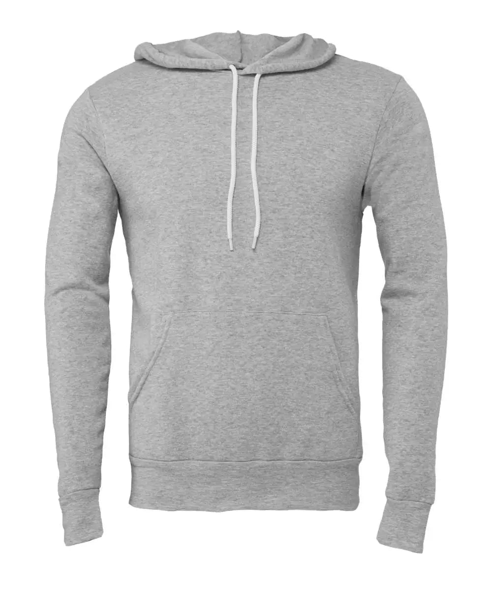 Bella + Canvas 3719c Sponge Fleece Hoodie - 3719 - Athletic Heather - Adult Xs