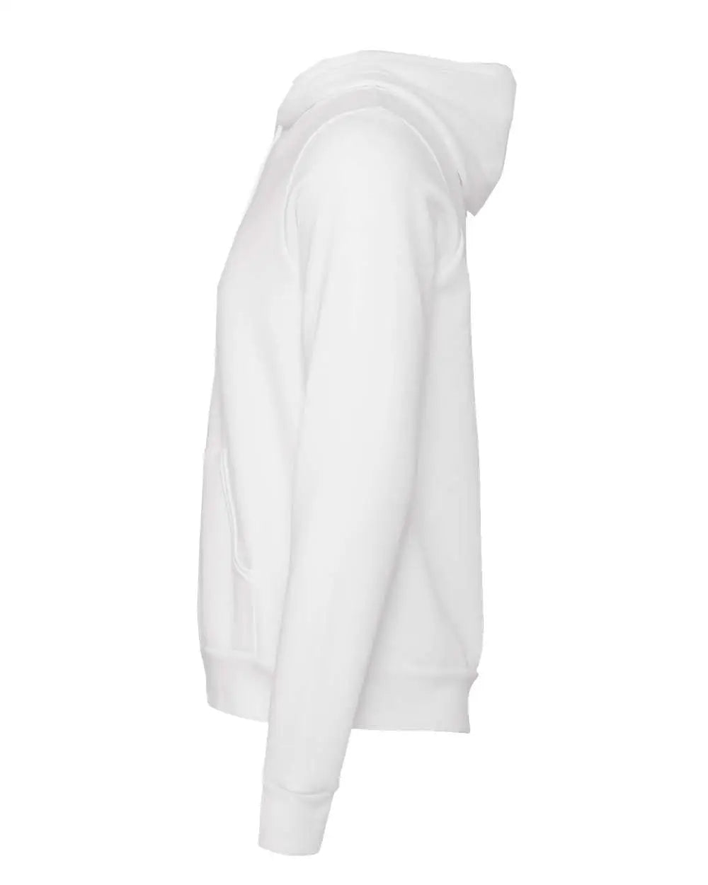 Bella + Canvas 3719c Sponge Fleece Hoodie - 3719 - Dtg White